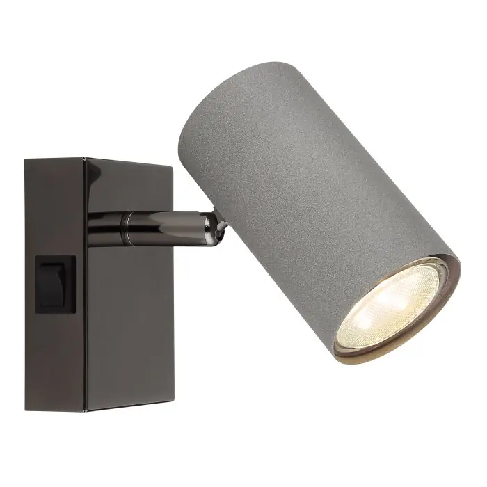 Globo Robby Plafondlamp, Plafondspot, Wandlamp, Muurspot Chroom, Zwart, 1-licht Speciale Aanbieding