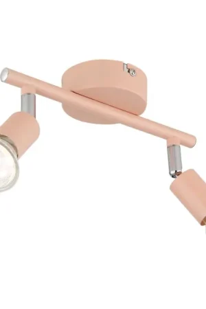 Aanbieding Globo Matrix Plafondlamp, Plafondspot, Wandlamp, Muurspot Roze, 2-lichts