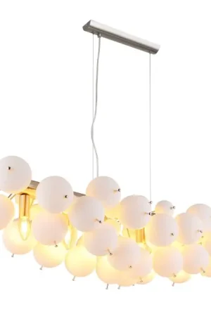 Actieprijs Globo Udo Hanglamp Nikkel mat, 6-lichts