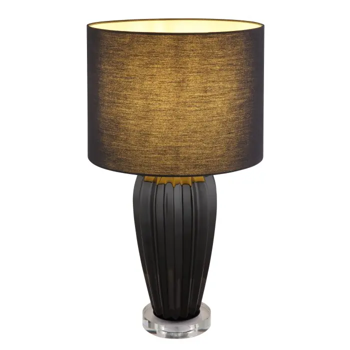 Weekendaanbieding Globo Irina Tafellamp Zwart, Transparant, Helder, 1-licht