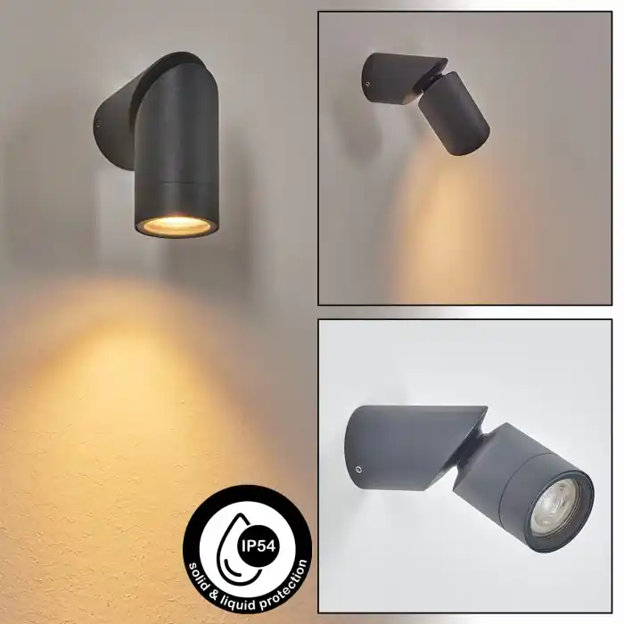 Express Levering Silkeborg Wandlamp voor buiten Antraciet, 1-licht