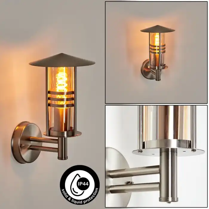 Forli Wandlamp voor buiten Zilver, 1-licht Meest Verkocht