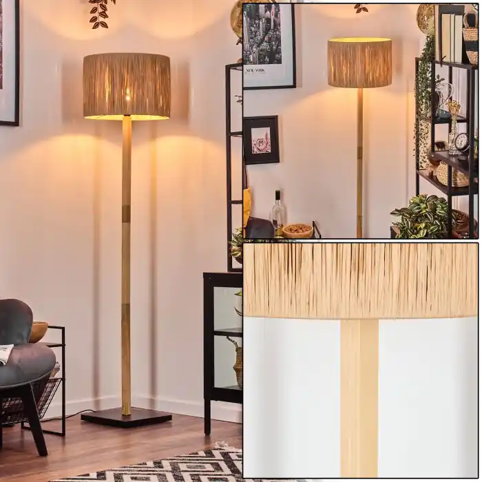 Granja Staande lamp Natuurlijke kleuren, Zwart, 1-licht Gereduceerde Prijs