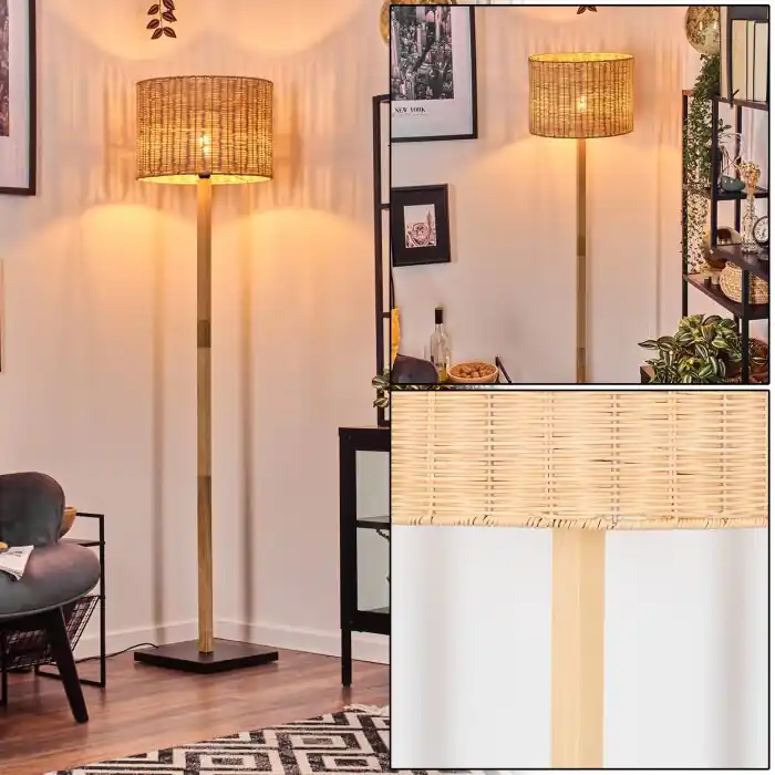 Cavaca Staande lamp Natuurlijke kleuren, Zwart, 1-licht Bestel Nu