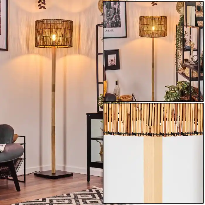 Cando Staande lamp Natuurlijke kleuren, Zwart, 1-licht Tijdelijk Beschikbaar