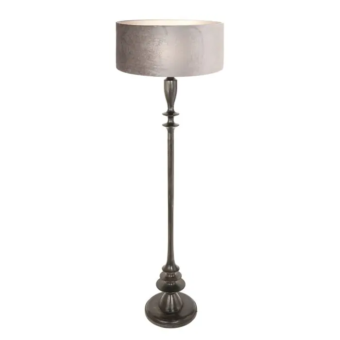Superprijs steenhouwer Bois Staande lamp Zwart, 1-licht