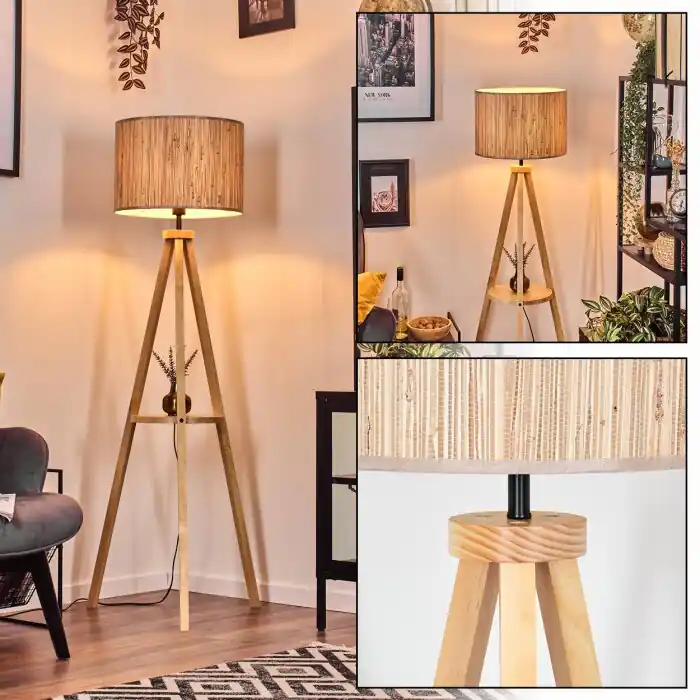 Speciale Aanbieding Bongal Staande lamp Natuurlijke kleuren, 1-licht