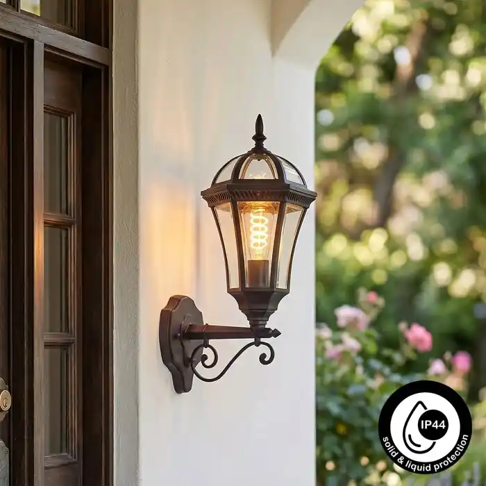 Dagaanbieding Lavajo Buitenlicht, Wandlamp voor buiten Zwart, 1-licht