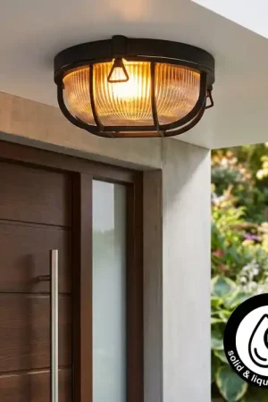 Merkproduct Godel Plafondlamp voor buiten, Plafondlamp Zwart, 1-licht