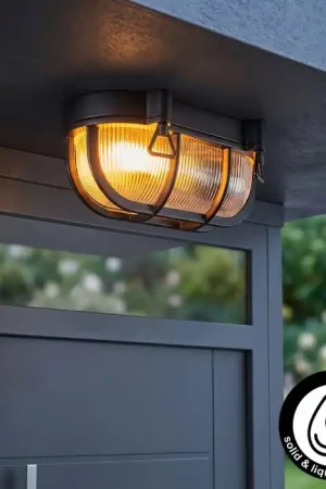Godel Plafondlamp voor buiten, Plafondlamp Zwart, 1-licht Direct Beschikbaar