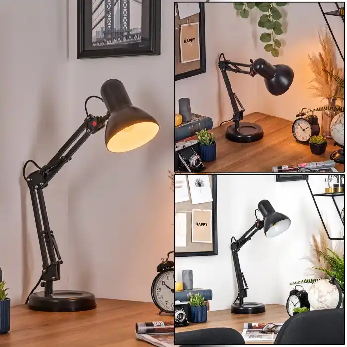 Seizoensaanbieding Nurmasuando Tafellamp, Leeslamp Zwart, 1-licht
