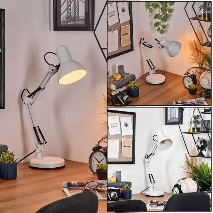 Nurmasuando Tafellamp, Leeslamp Zwart, Wit, 1-licht Hete Deal