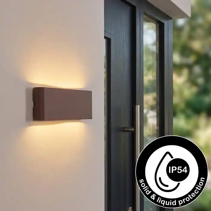 Gamas Wandlamp voor buiten, Badkamerlamp, Wandlamp, Muurspot Roest, 1-licht Lage Kosten
