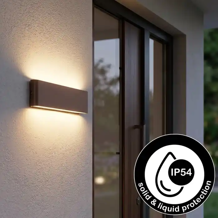Gamas Wandlamp voor buiten, Badkamerlamp, Wandlamp, Muurspot Roest, 1-licht Koopje