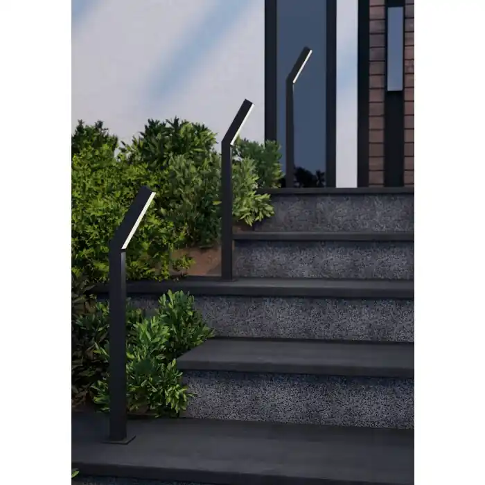 Eglo verlichting UGENTO Buiten staande lamp LED Zwart, 2-lichts Gratis Retour