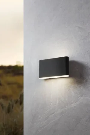 Koopje Eglo verlichting GRUTTI Buitenlicht LED Antraciet, 2-lichts