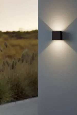Eglo verlichting Eglo Buitenlicht LED Zwart, 2-lichts Op = Op