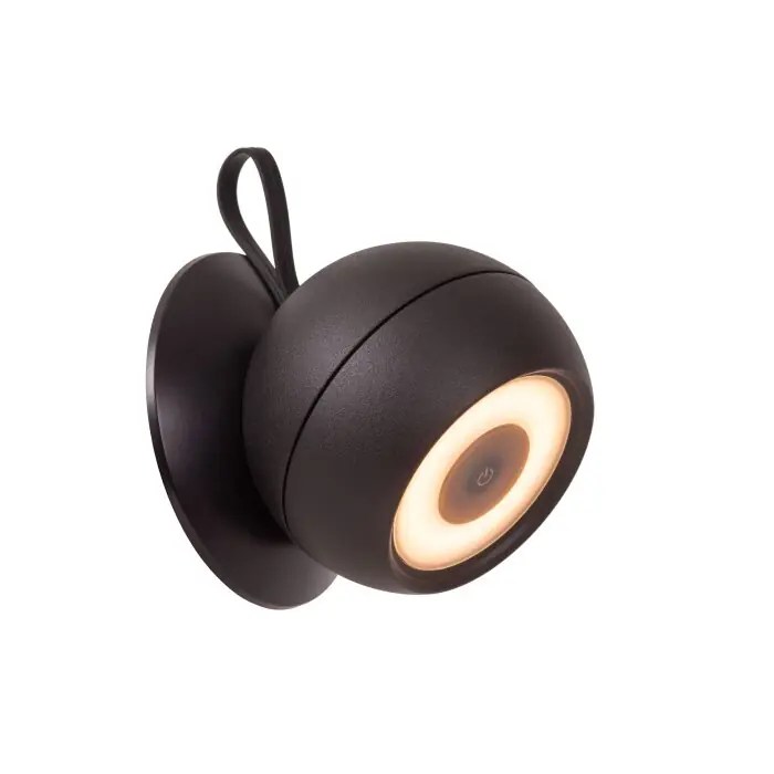 Lucide LUNEX Wandlamp voor buiten LED Zwart, 1-licht Laatste Versie