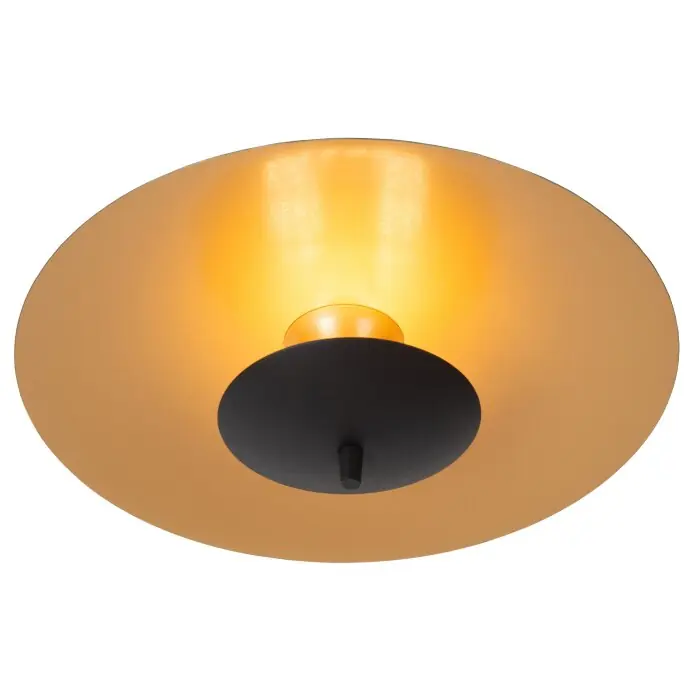 Lucide VULCAN Plafondlamp LED Zwart, 1-licht Superprijs