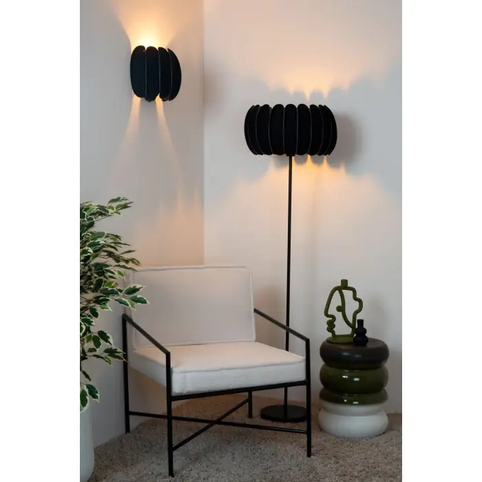 Lucide SPENCER Wandlamp Zwart, 1-licht Hete Deal