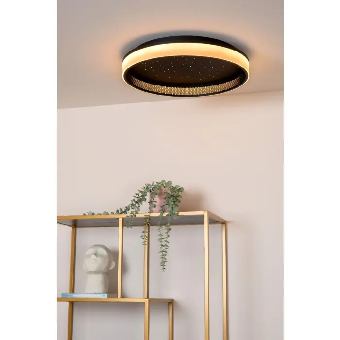Voordeelprijs Lucide ESTREJA Plafondlamp LED Zwart, 1-licht