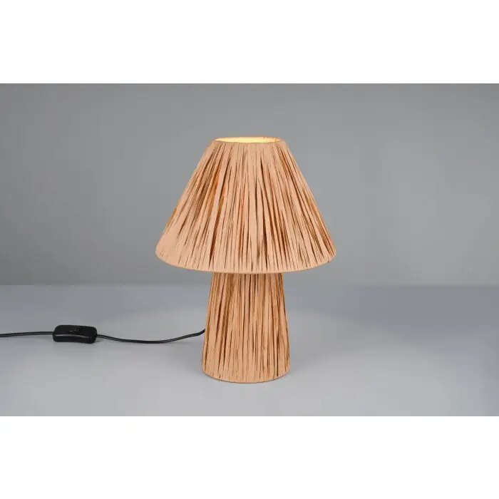 Paddenstoel look Reality Anea Tafellamp Hout licht, 2-lichts Direct Beschikbaar