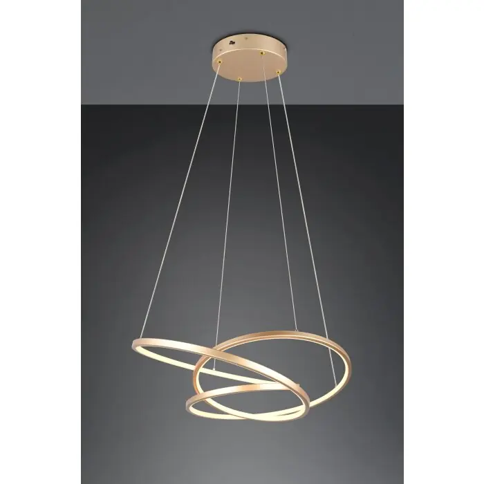 Veilige Betaling Trio verlichting Darvin Hanglamp LED Goud, 1-licht