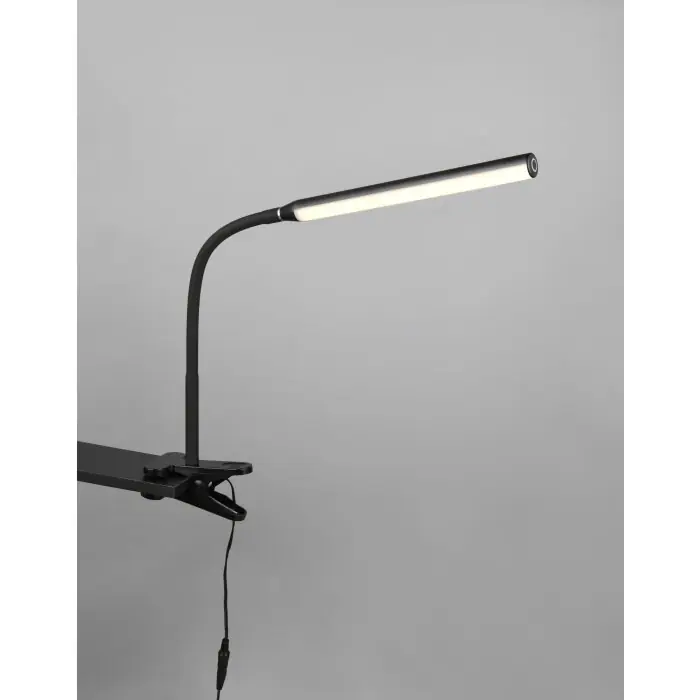 Betaalbaar Reality Nevada Klemlamp LED Zwart, 1-licht