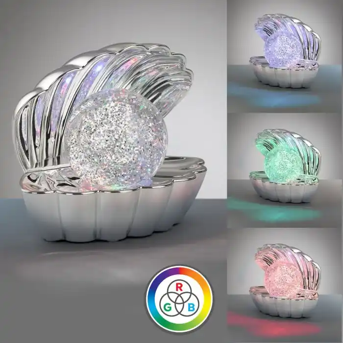 Aanbieding Reality Shelly Tafellamp LED Chroom, 1-licht, Kleurwisselaar
