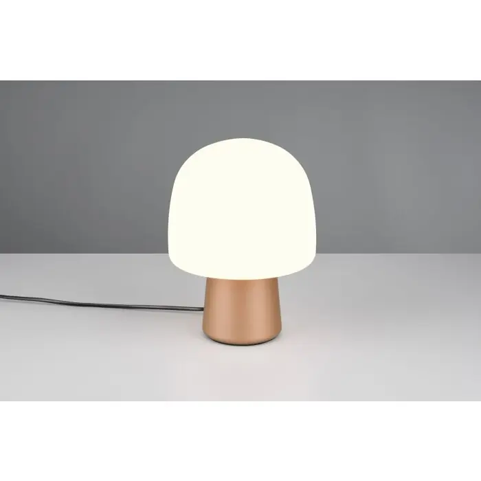 Lage Prijs Paddestoel lamp Trio verlichting Steen Tafellamp Bruin, 1-licht