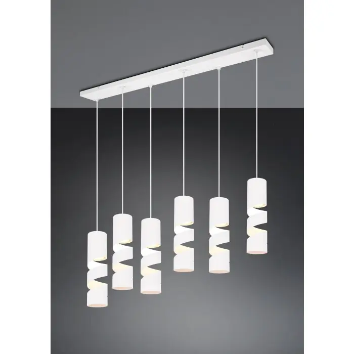 Koop Vandaag Trio verlichting Stream Hanglamp Wit, 6-lichts