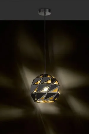Wofi-Leuchten JUBA Hanglamp Zwart, 1-licht Fabrieksprijs
