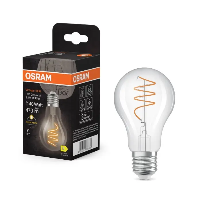 Osram E27 3.4 Watt warm wit 470 Lumen Weekendaanbieding