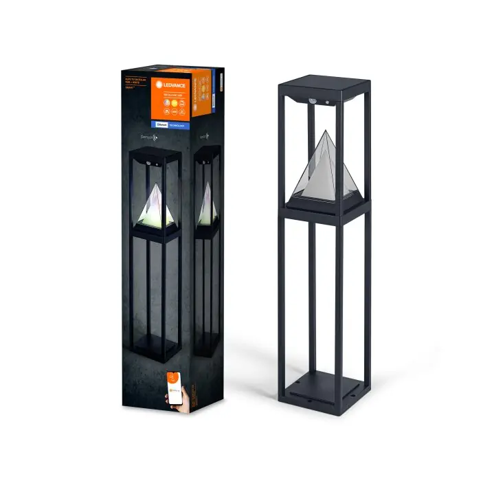 Ledvance WIF Zonne-licht LED Zwart, 1-licht, Bewegingsmelder, Kleurwisselaar Speciale Aanbieding