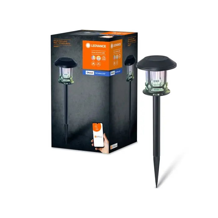 Ledvance WIF Zonne-licht LED Zwart, 1-licht, Bewegingsmelder, Kleurwisselaar Exclusieve Aanbieding