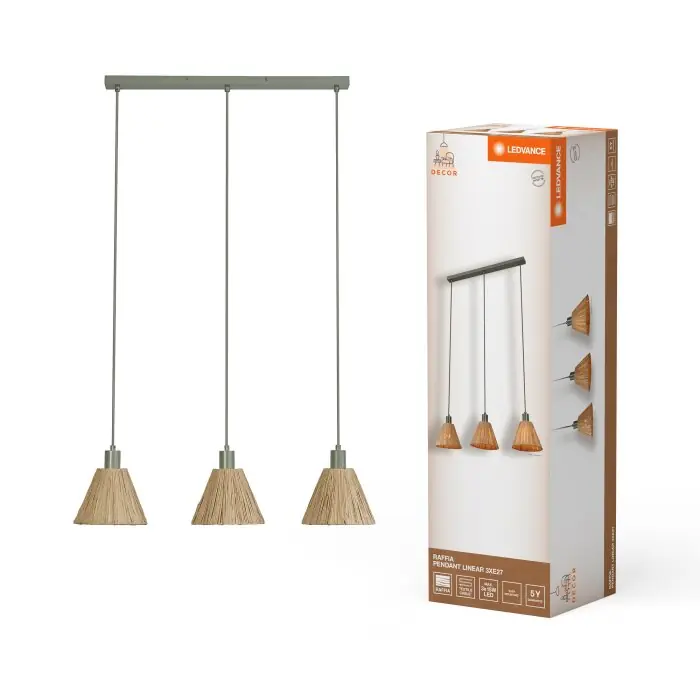 Actieprijs Ledvance DECOR Wand- en plafondlamp Zwart, 3-lichts