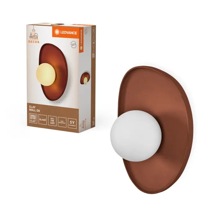 Ledvance DECOR Wand- en plafondlamp Bruin, 1-licht Beperkt Aanbod