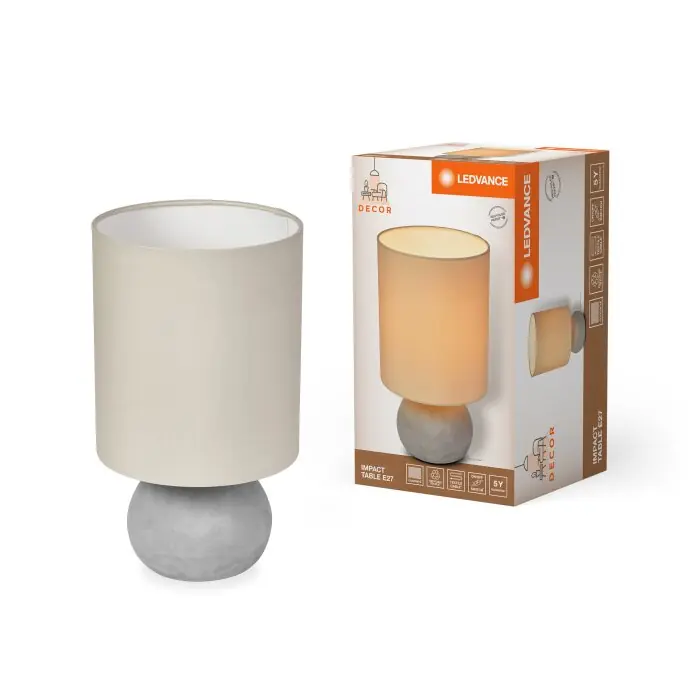 Premium Ledvance DECOR Wand- en plafondlamp Beige, Grijs, 1-licht