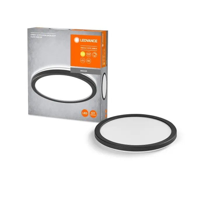 Ledvance ORBIS Wand- en plafondlamp LED Zwart, 1-licht Laatste Kans