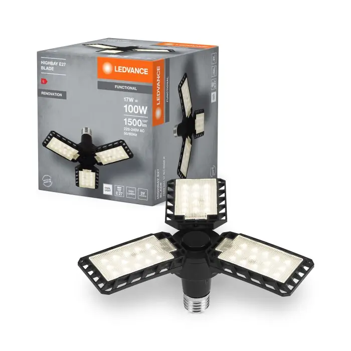 Ledvance HIGHBAY Wand- en plafondlamp Zwart, 3-lichts Nu Kopen