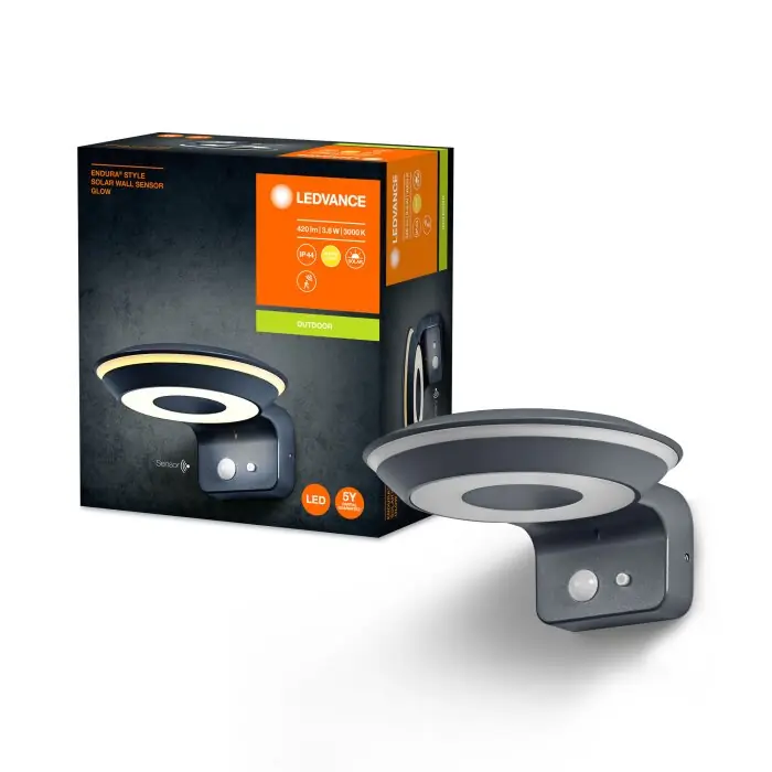 Ledvance ENDURA Wandlamp voor buiten LED Zwart, 1-licht, Bewegingsmelder Bestseller