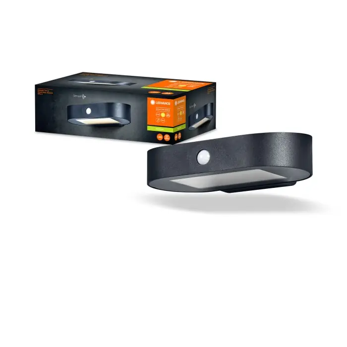 Ledvance ENDURA Wandlamp voor buiten LED Zwart, 1-licht, Bewegingsmelder Favoriet