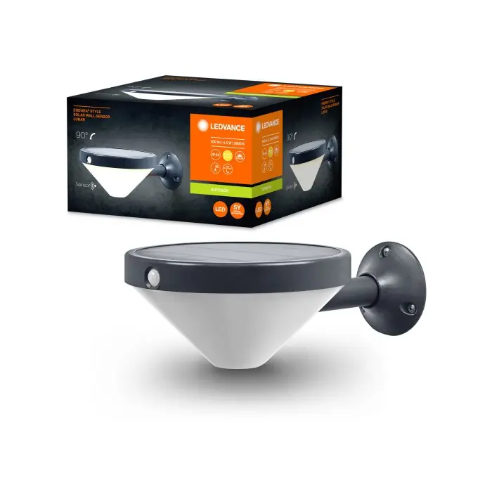 Ledvance ENDURA Wandlamp voor buiten LED Zwart, 1-licht, Bewegingsmelder Finale Uitverkoop