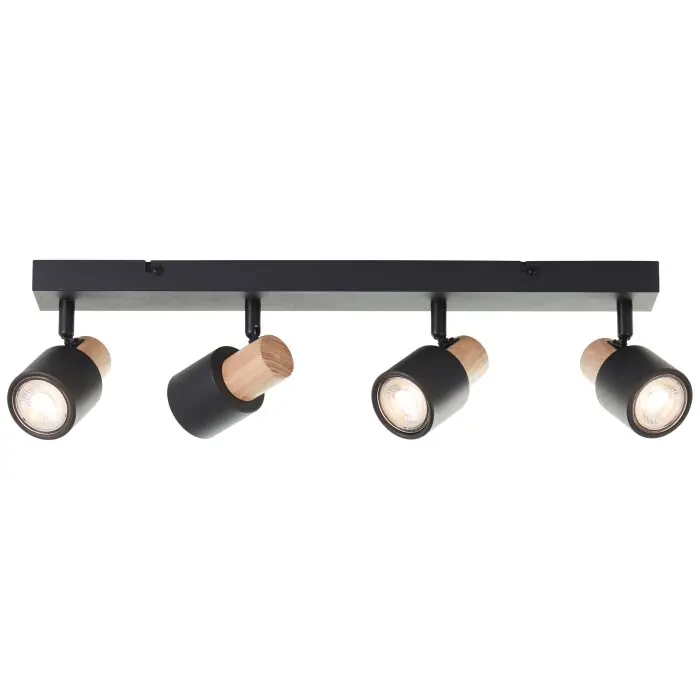Op = Op Briljante lampen Pini Plafondspot Zwart, 4-lichts