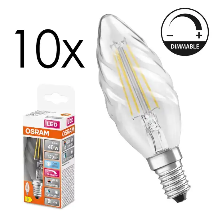 Finale Uitverkoop E14 LED 3.4 Watt neutraal wit dimbaar 470 Lumen