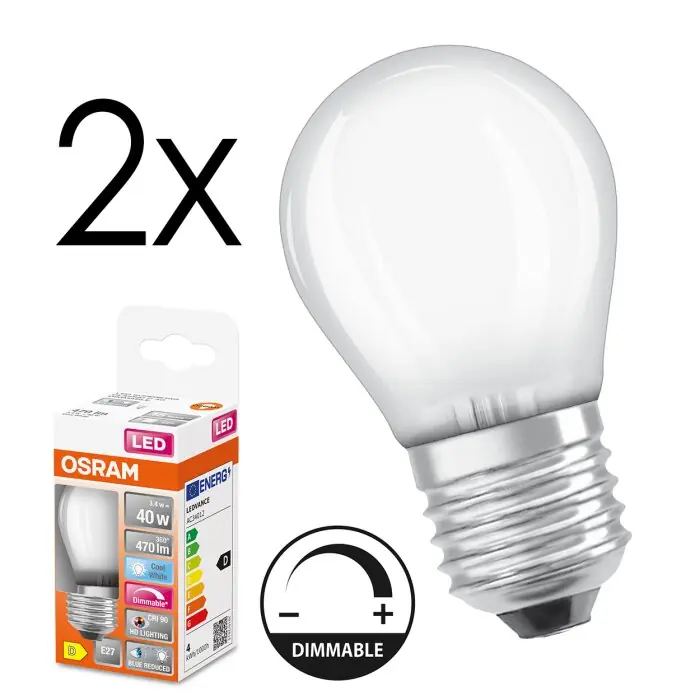 E27 LED 3.4 Watt neutraal wit dimbaar 470 Lumen Direct Verzonden