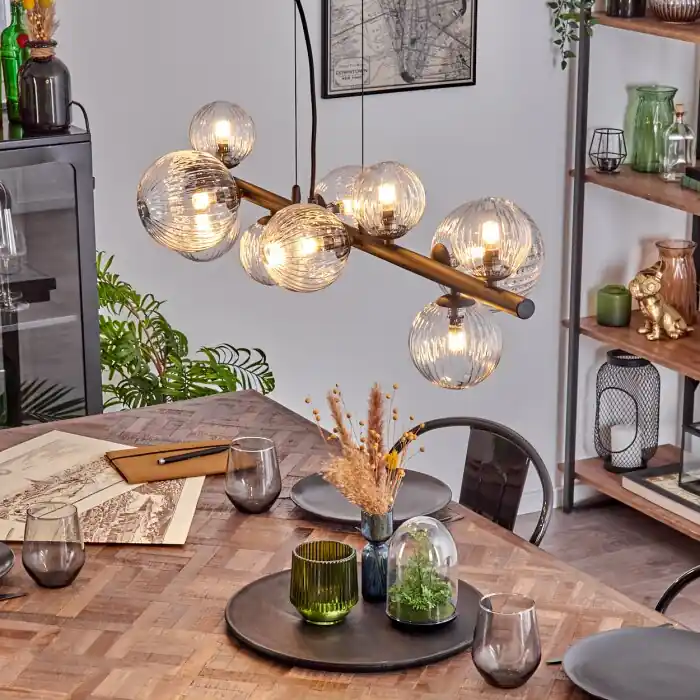 Chehalis Hanglamp, Kogellampje, Hanglamp Duidelijk, 10-lichts Beperkte Voorraad