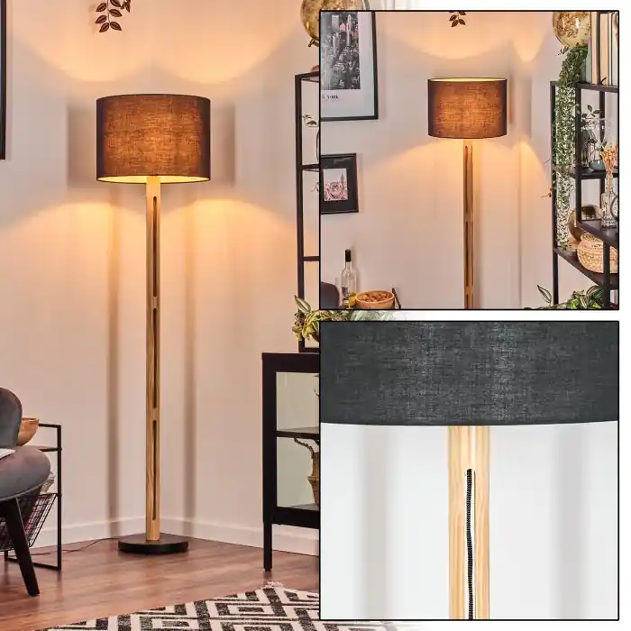 Bassagoda Staande lamp Natuurlijke kleuren, Zwart, 1-licht Bestseller