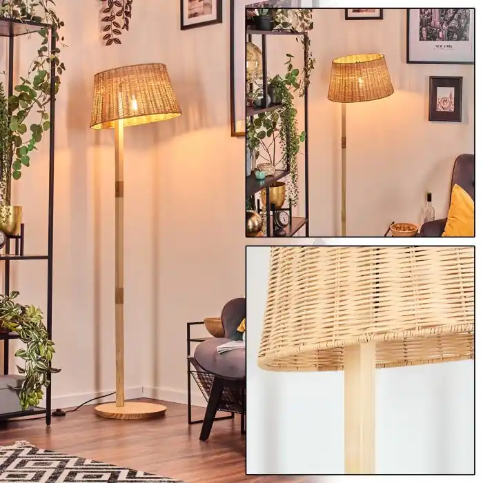 Cavaca Staande lamp Natuurlijke kleuren, 1-licht Gecertificeerd