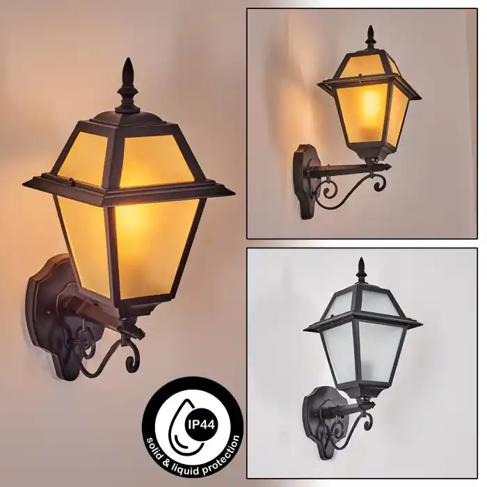 Laatste Versie Fornelos Buitenlicht, Wandlamp voor buiten, Wandlamp Zwart, 1-licht
